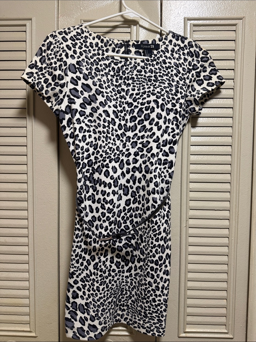 Leopard Mini Belted Dress